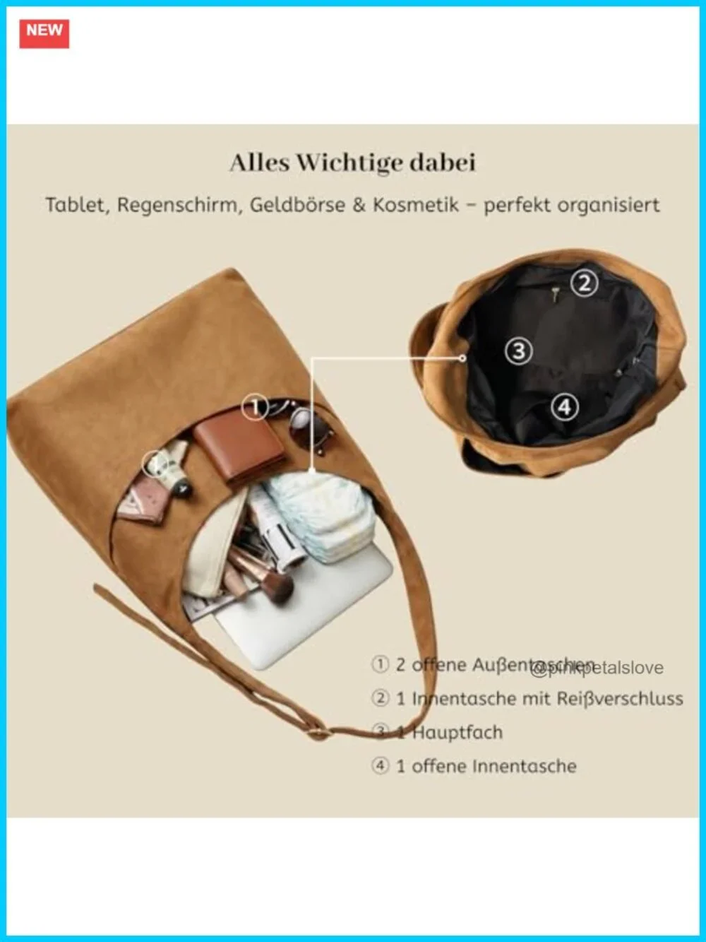 Large Slouchy Hobo Shoulder Bag Vegan Leather Crossbody Tote
